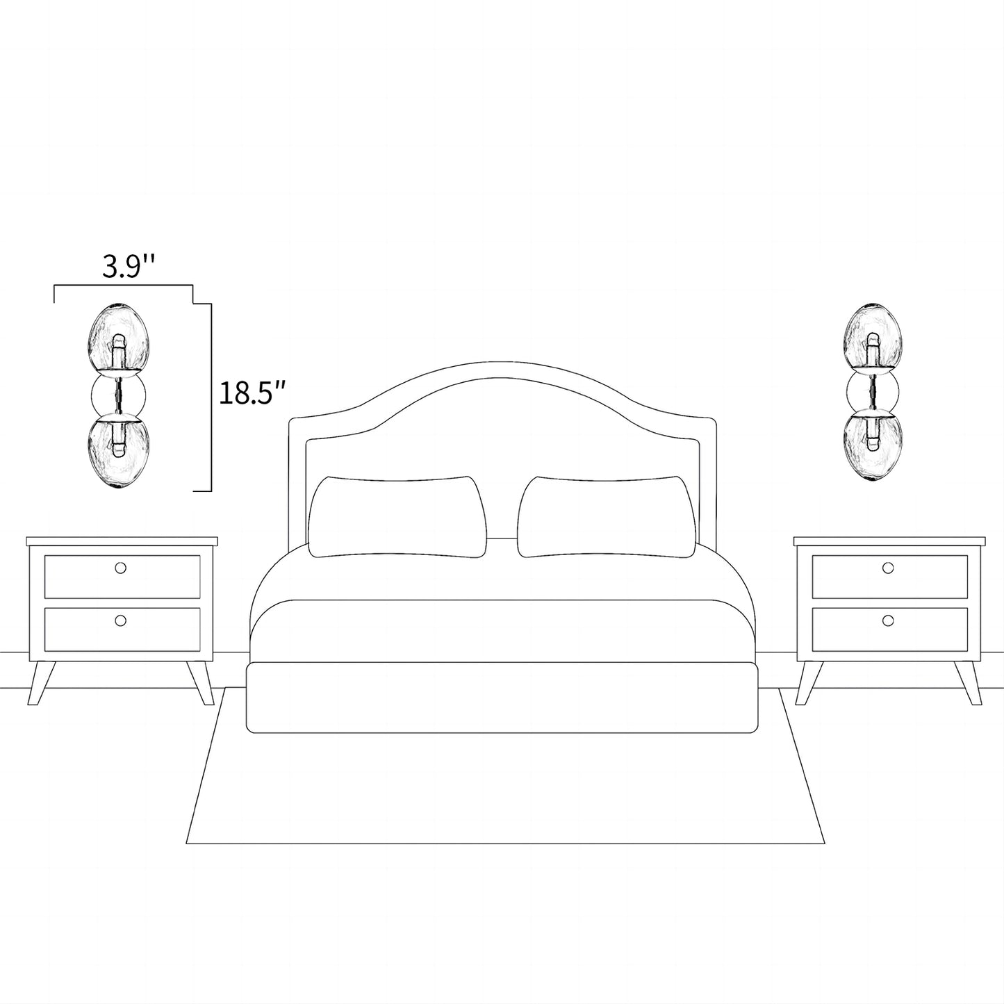 Leaf Oval Double Sconce