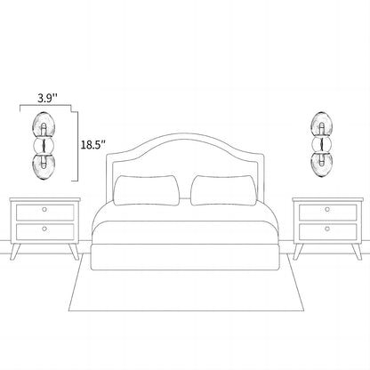 Leaf Oval Double Sconce