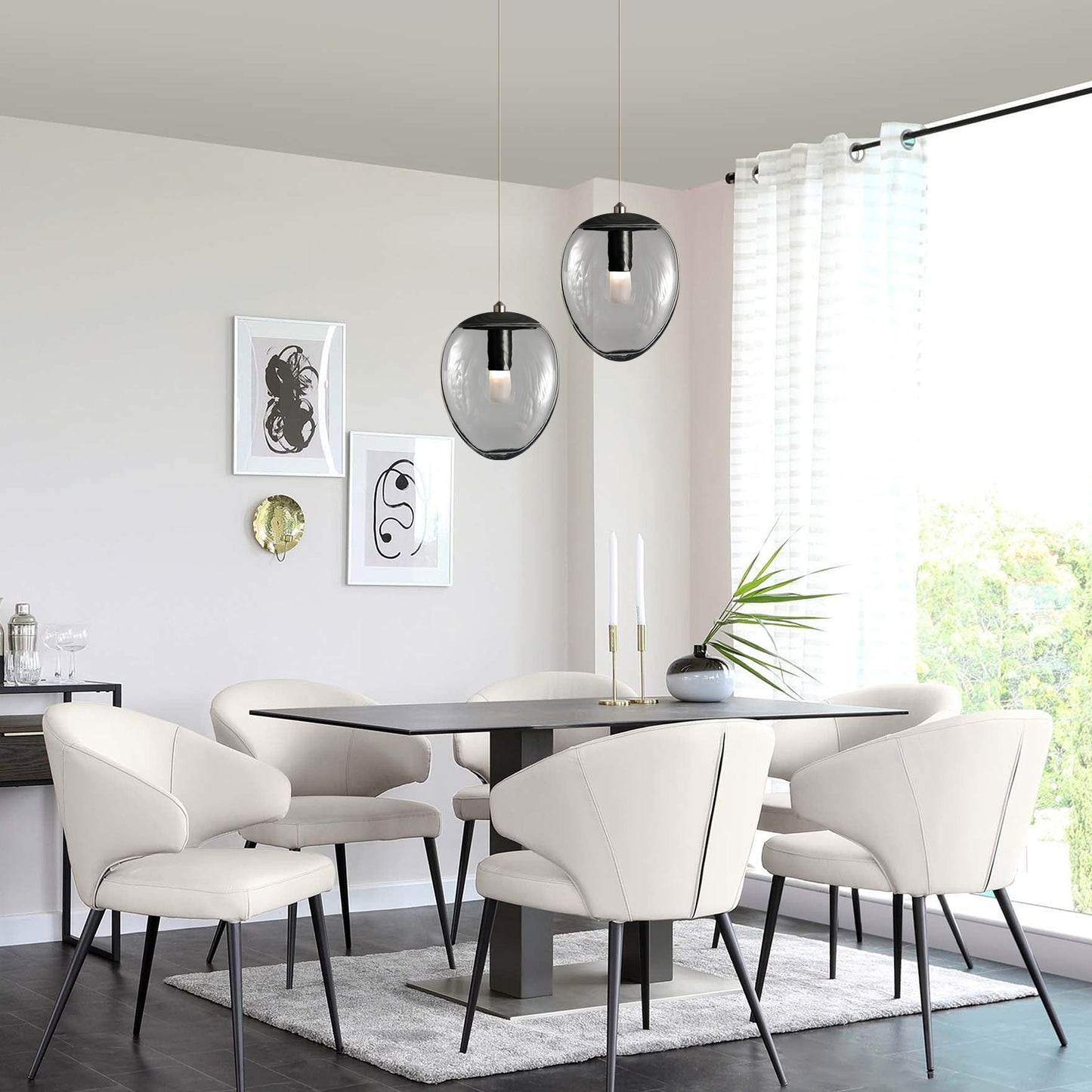 Leaf Oval Pendant Light