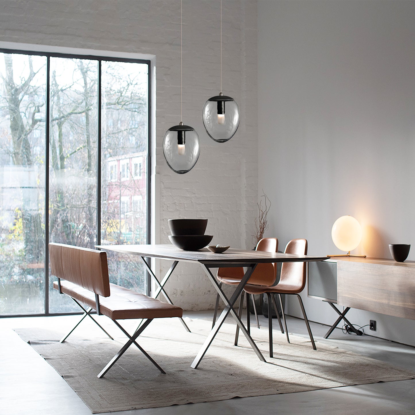 Leaf Oval Pendant Light