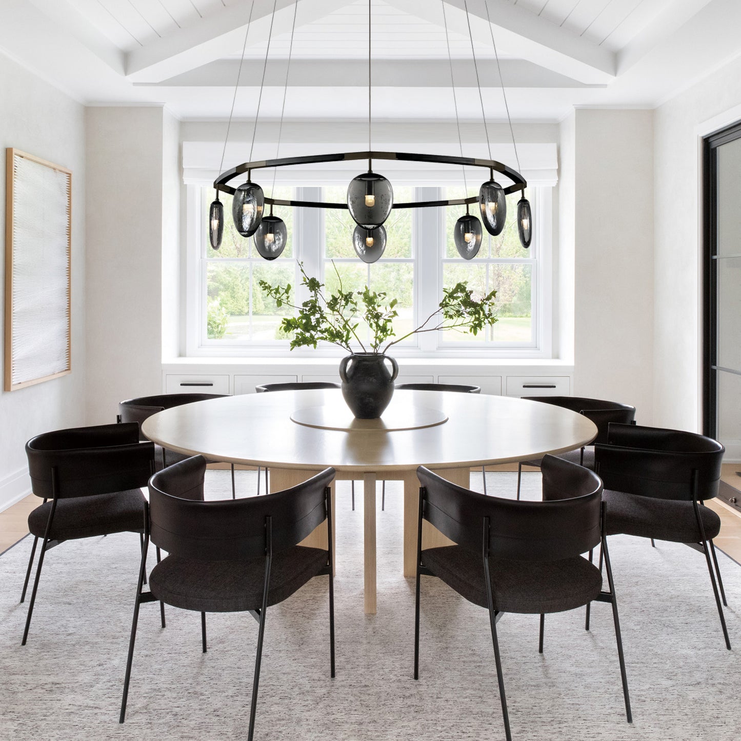 Leaf Oval Ring Chandelier