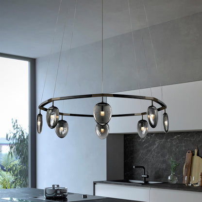 Leaf Oval Ring Chandelier