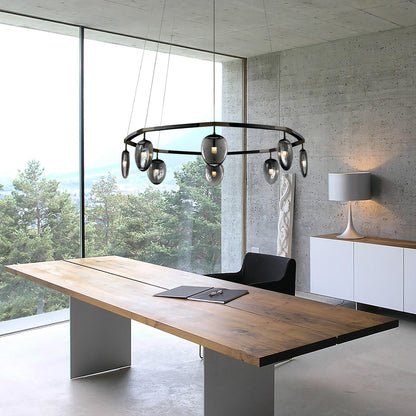 Leaf Oval Ring Chandelier