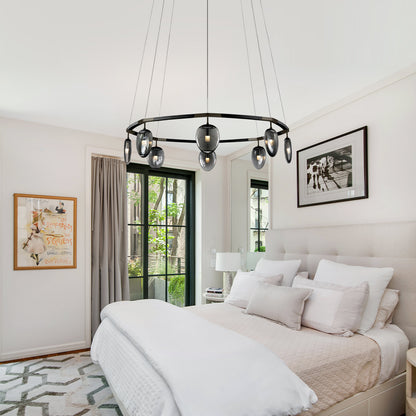 Leaf Oval Ring Chandelier