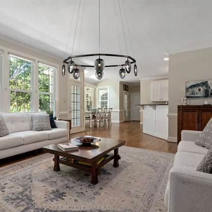 Leaf Oval Ring Chandelier