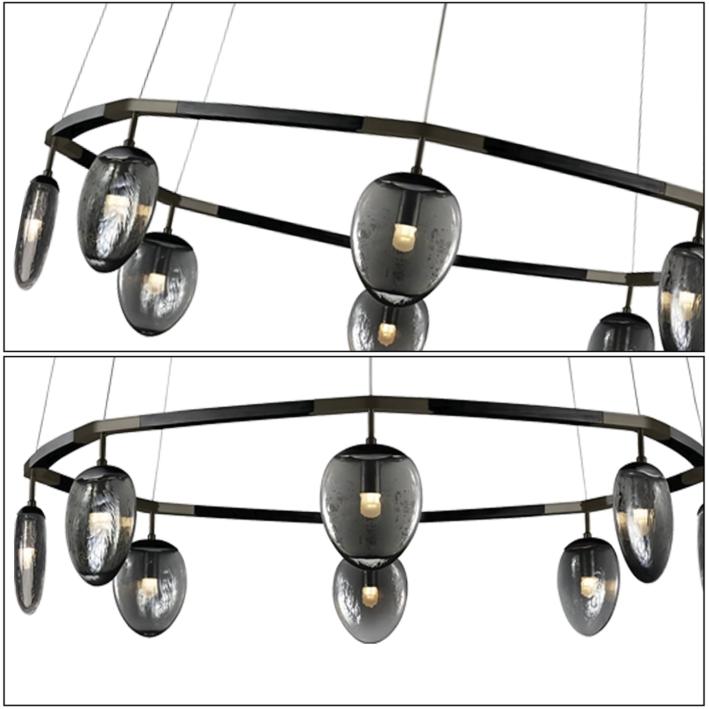 Leaf Oval Ring Chandelier