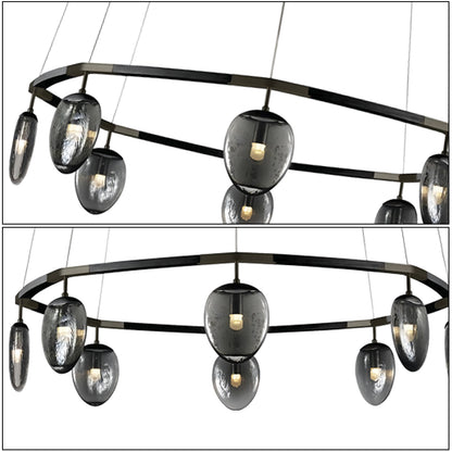 Leaf Oval Ring Chandelier