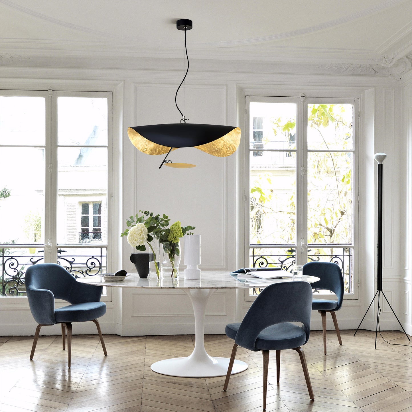 Lederam Gold Leaf Pendant Lamp