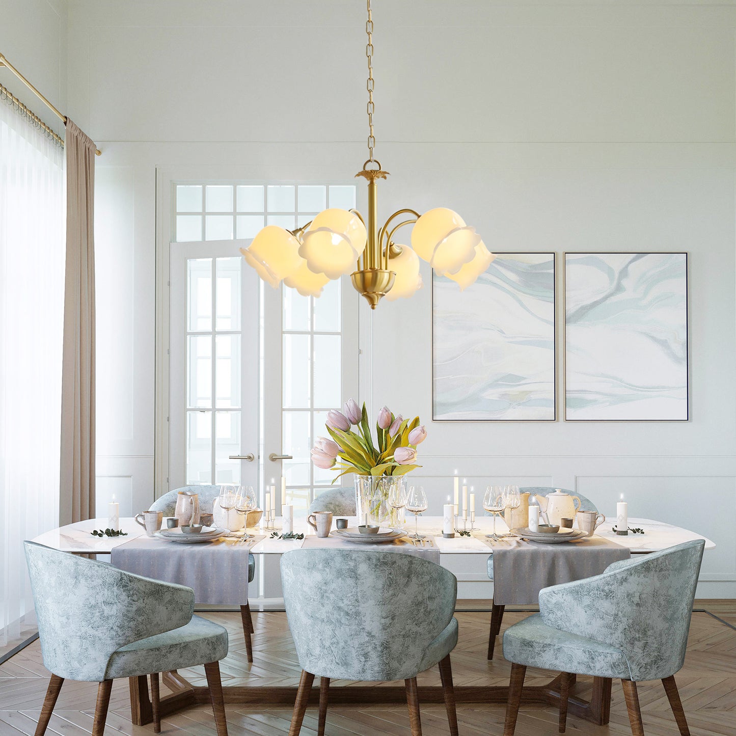 Lily Flower Chandelier