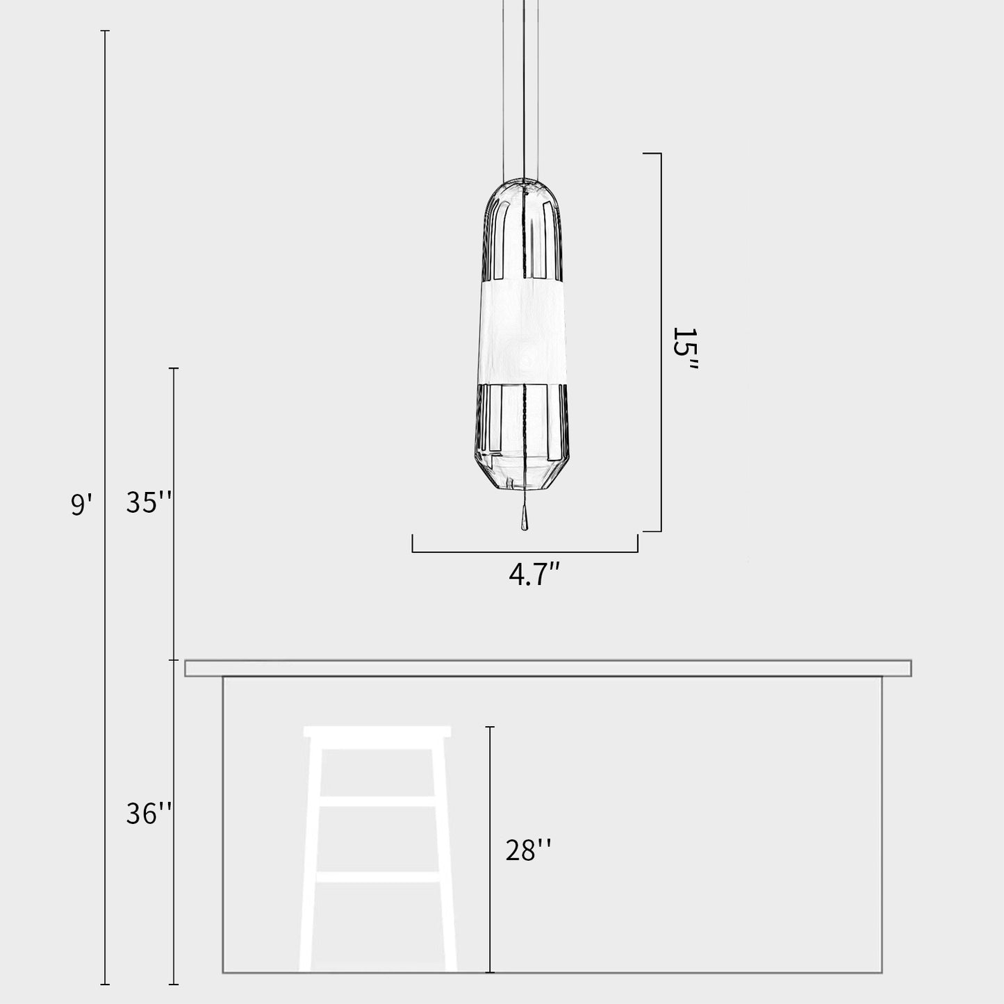 Limpid Glass Pendant Light