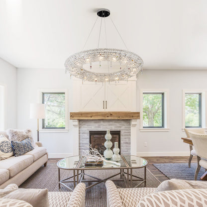 Looop Crystal Ring Chandelier