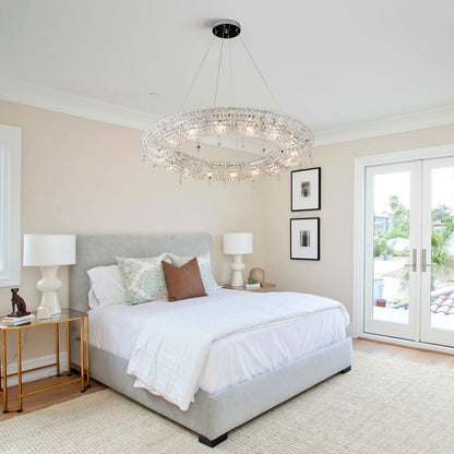 Looop Crystal Ring Chandelier