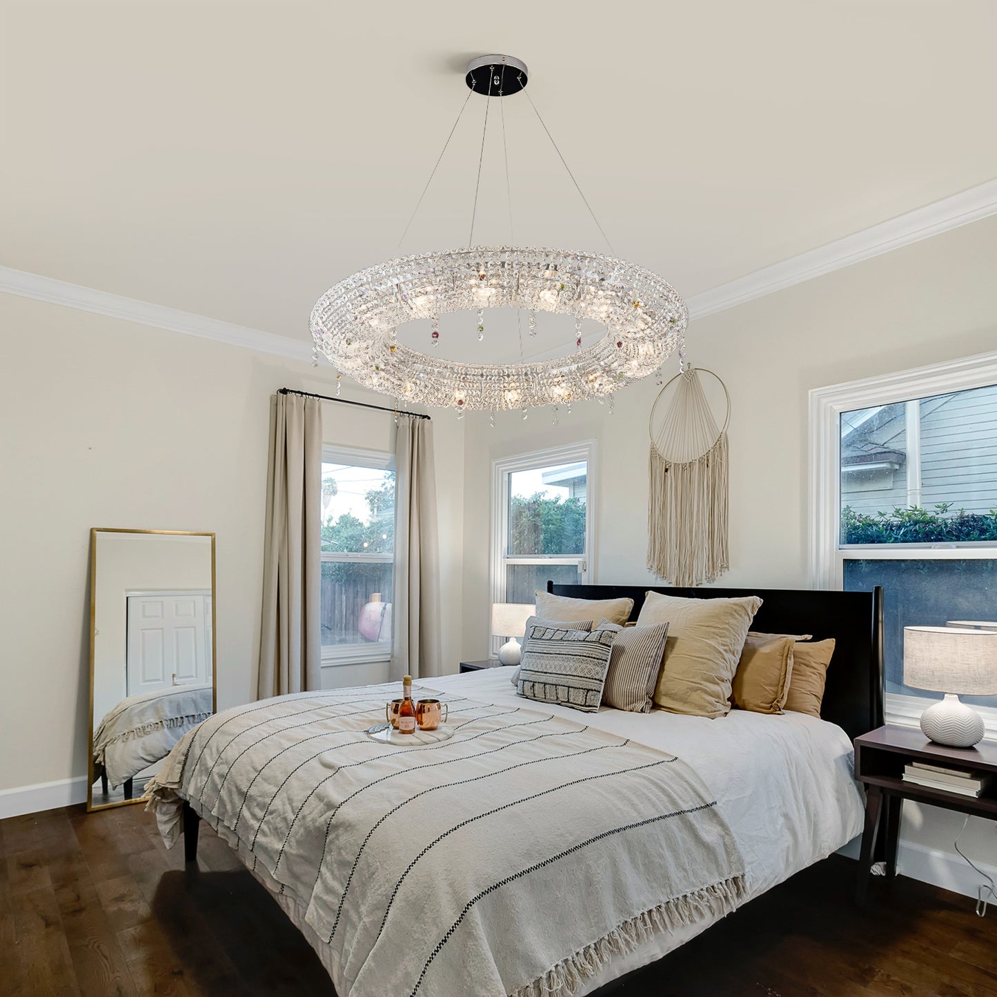 Looop Crystal Ring Chandelier