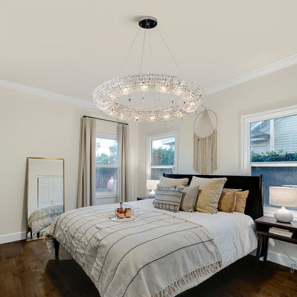 Looop Crystal Ring Chandelier