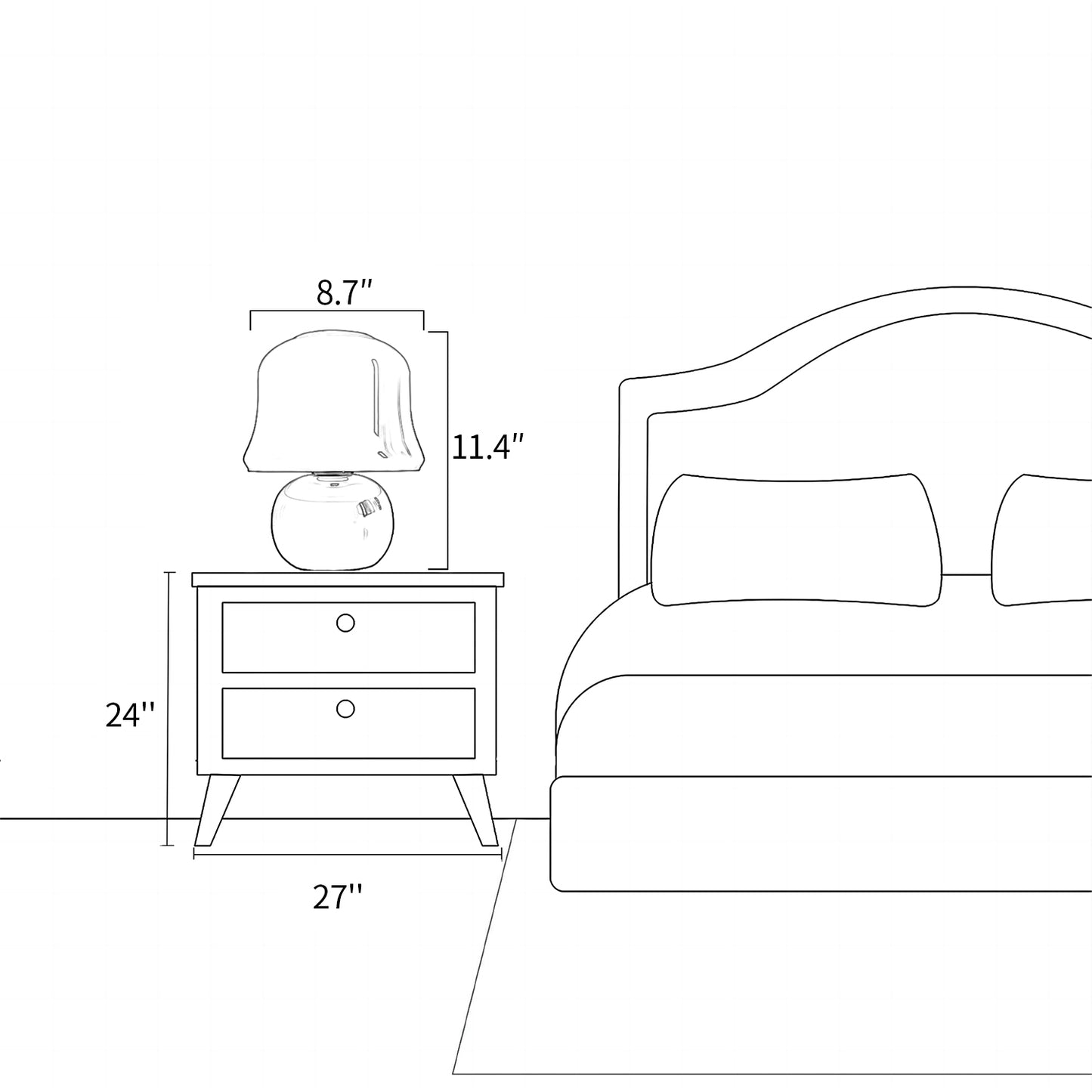 Luma Cream Table Lamp