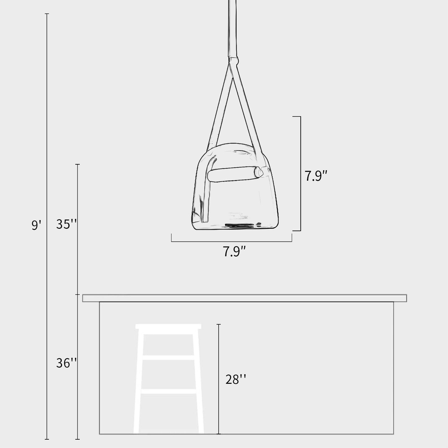 Luma Glass Pendant Light