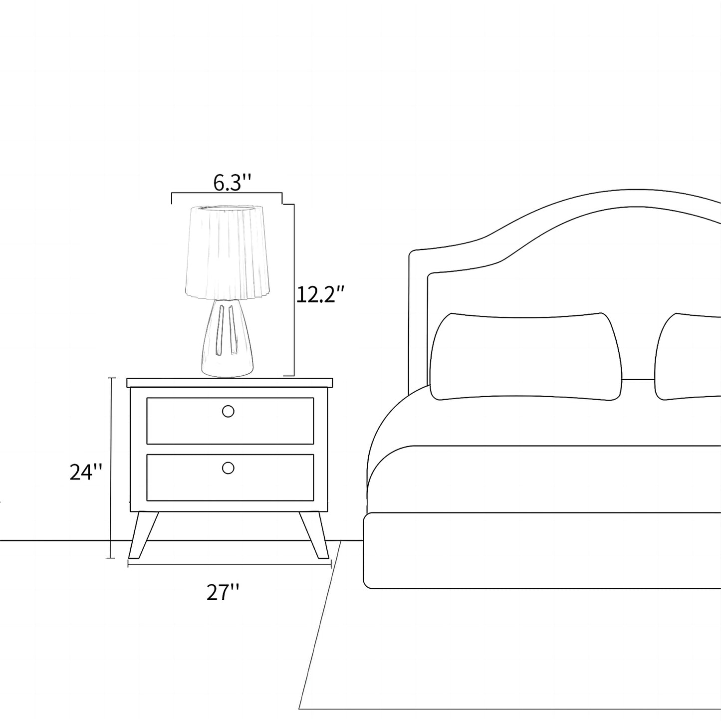 Luma Pleated Table Lamp