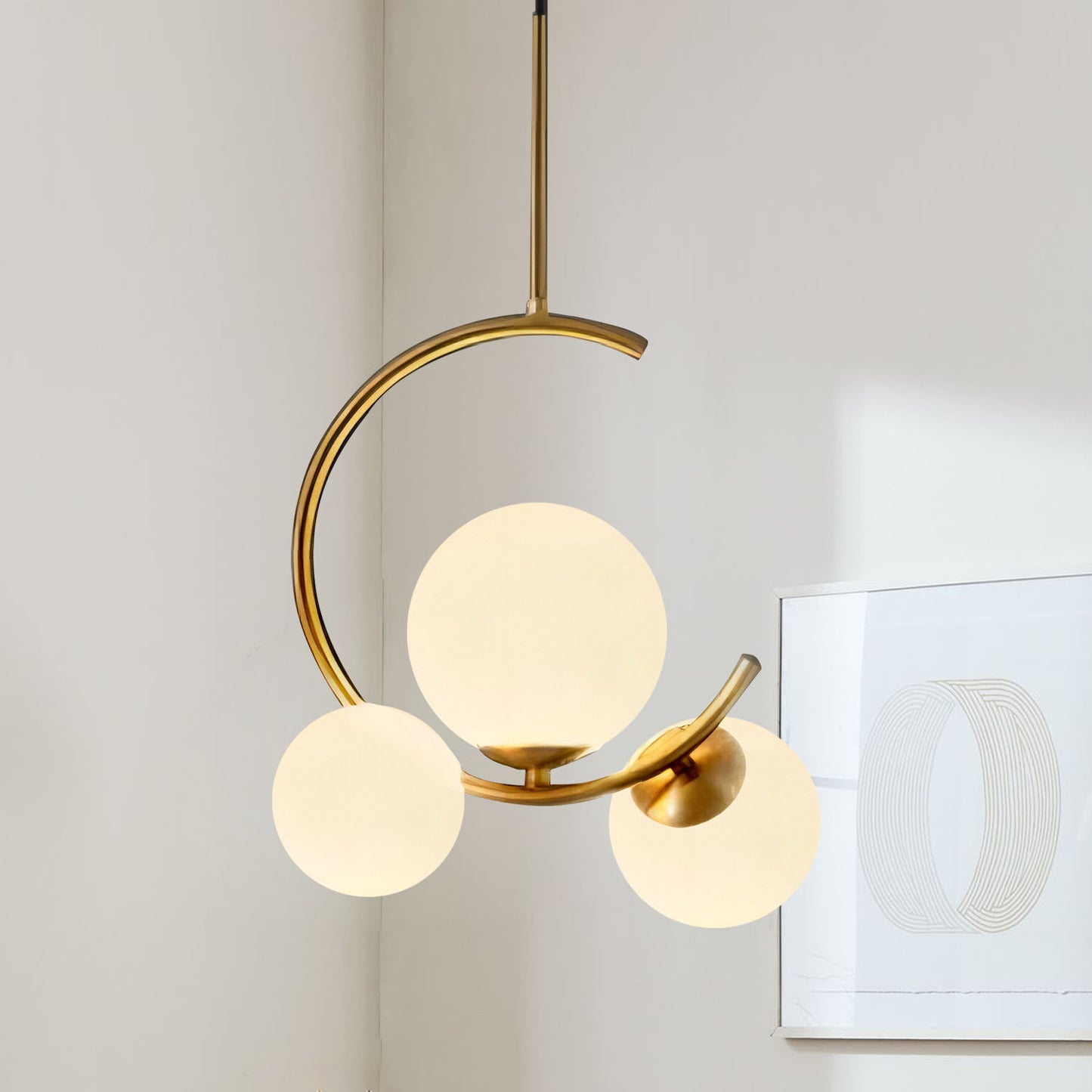 Meniscus Glass Pendant Lamp