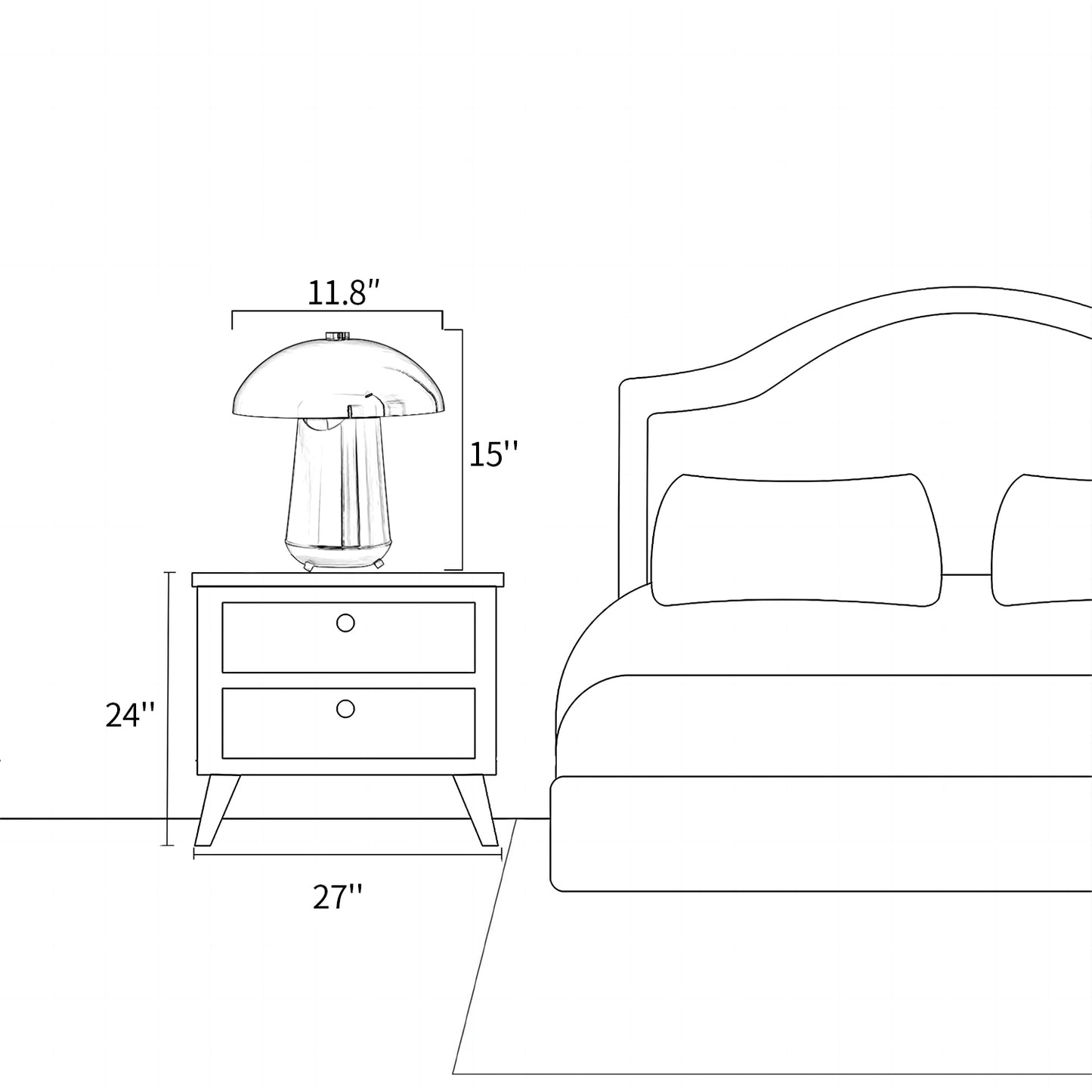 Mira Mushroom Table Lamp