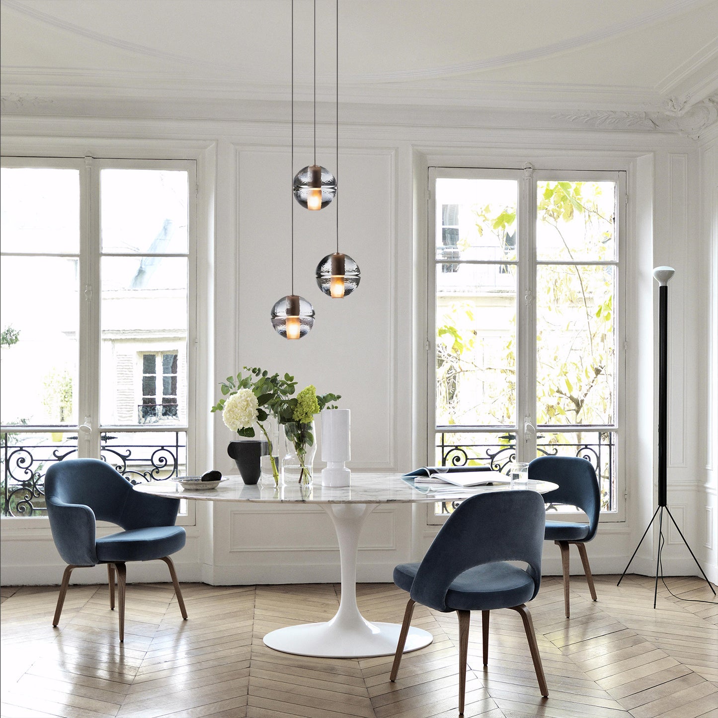 Multi-Crystal Ball Pendant Light
