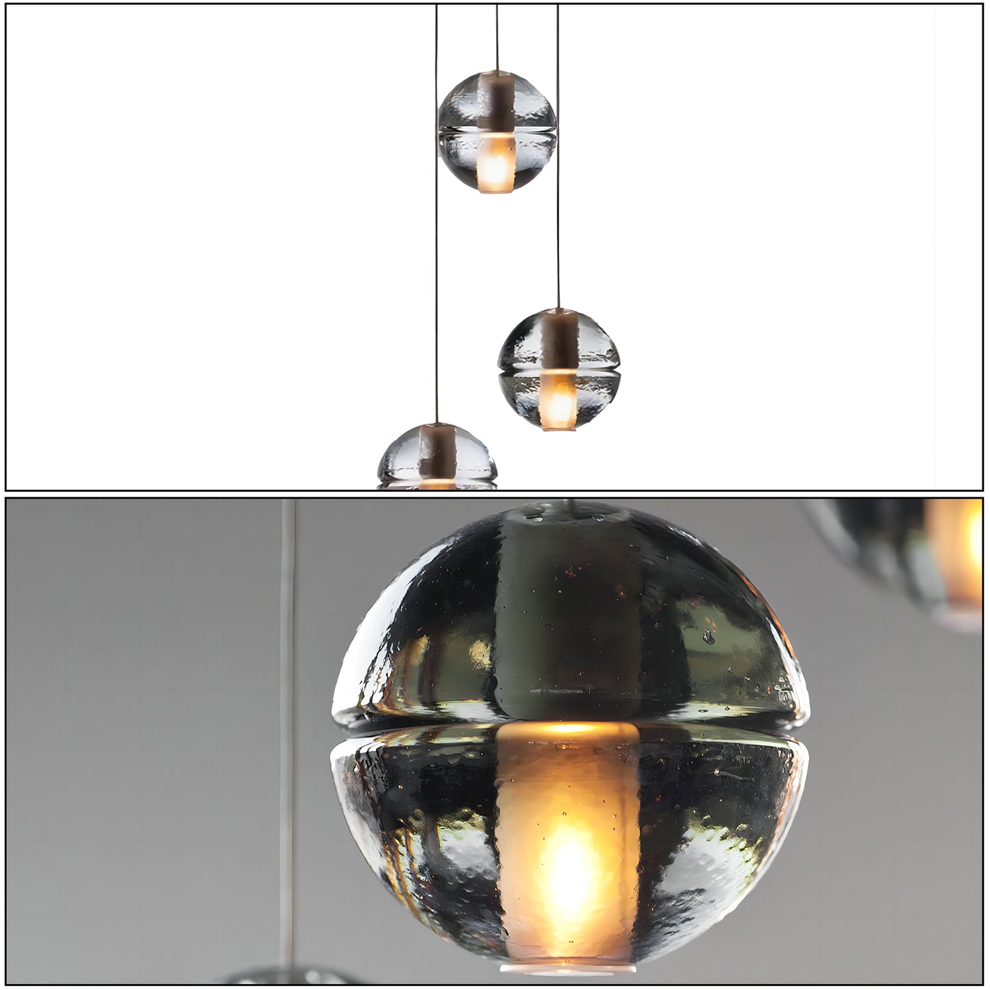 Multi-Crystal Ball Pendant Light