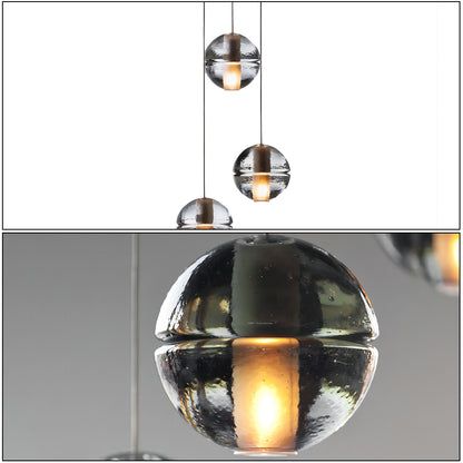 Multi-Crystal Ball Pendant Light