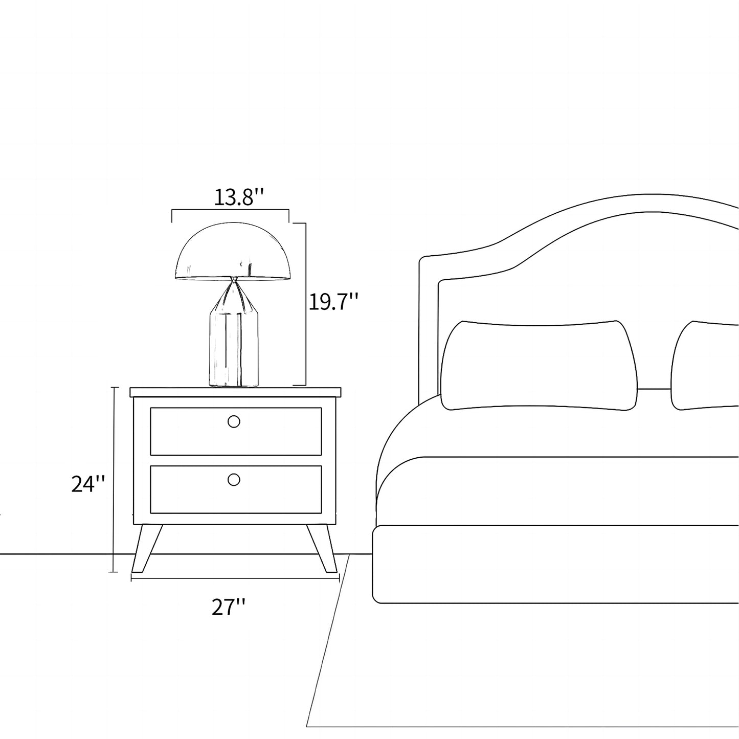 Mushroom Metal Table Lamp