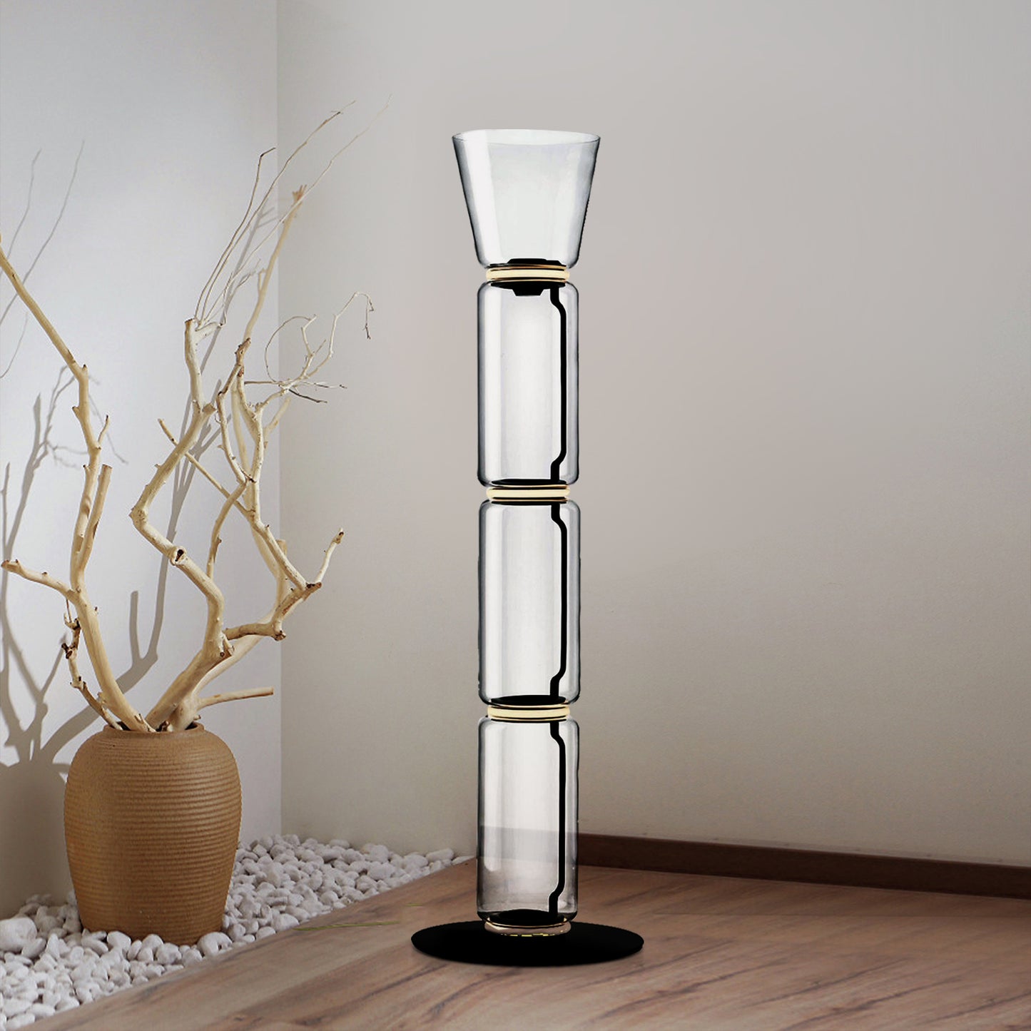 Noctambule Glass Floor Lamp