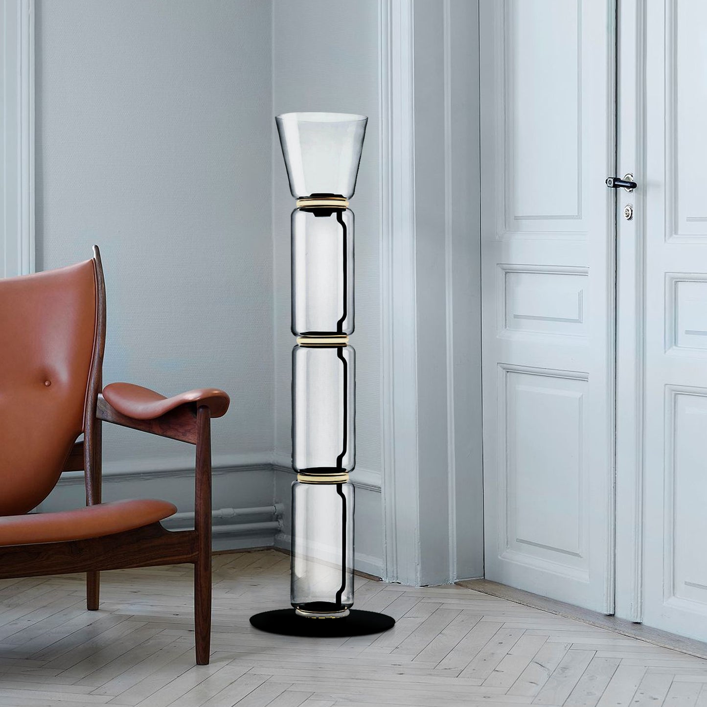 Noctambule Glass Floor Lamp