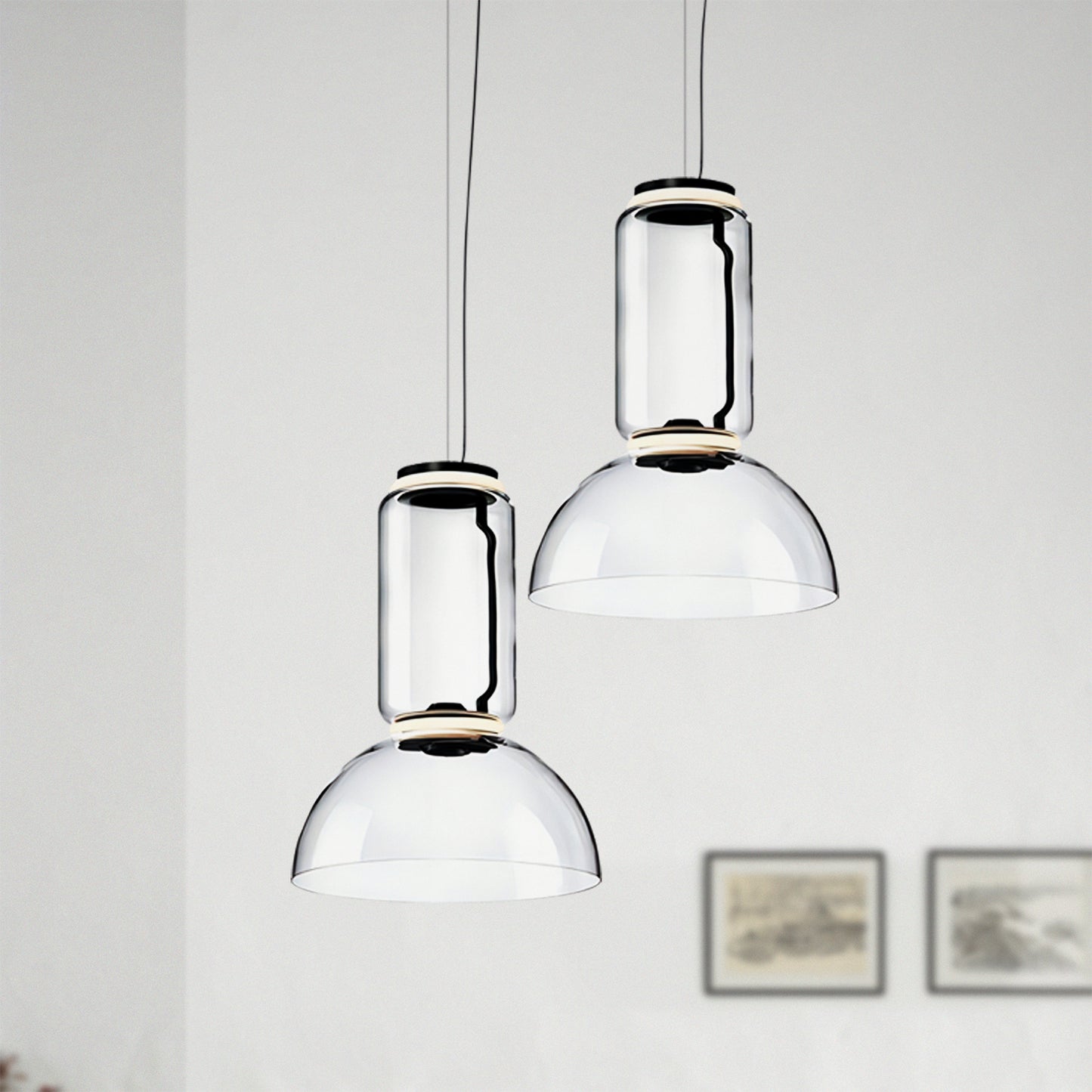 Noctambule Glass Pendant Lamp-A