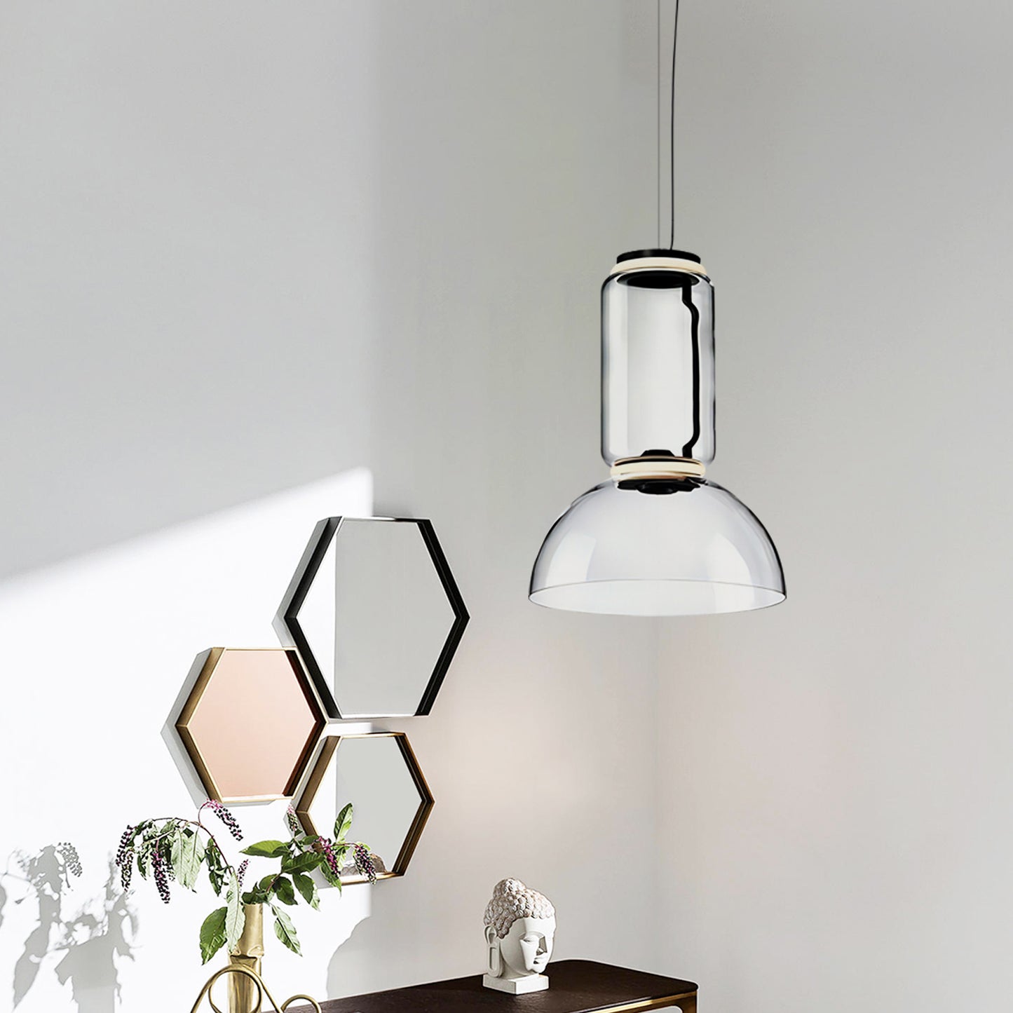 Noctambule Glass Pendant Lamp-A