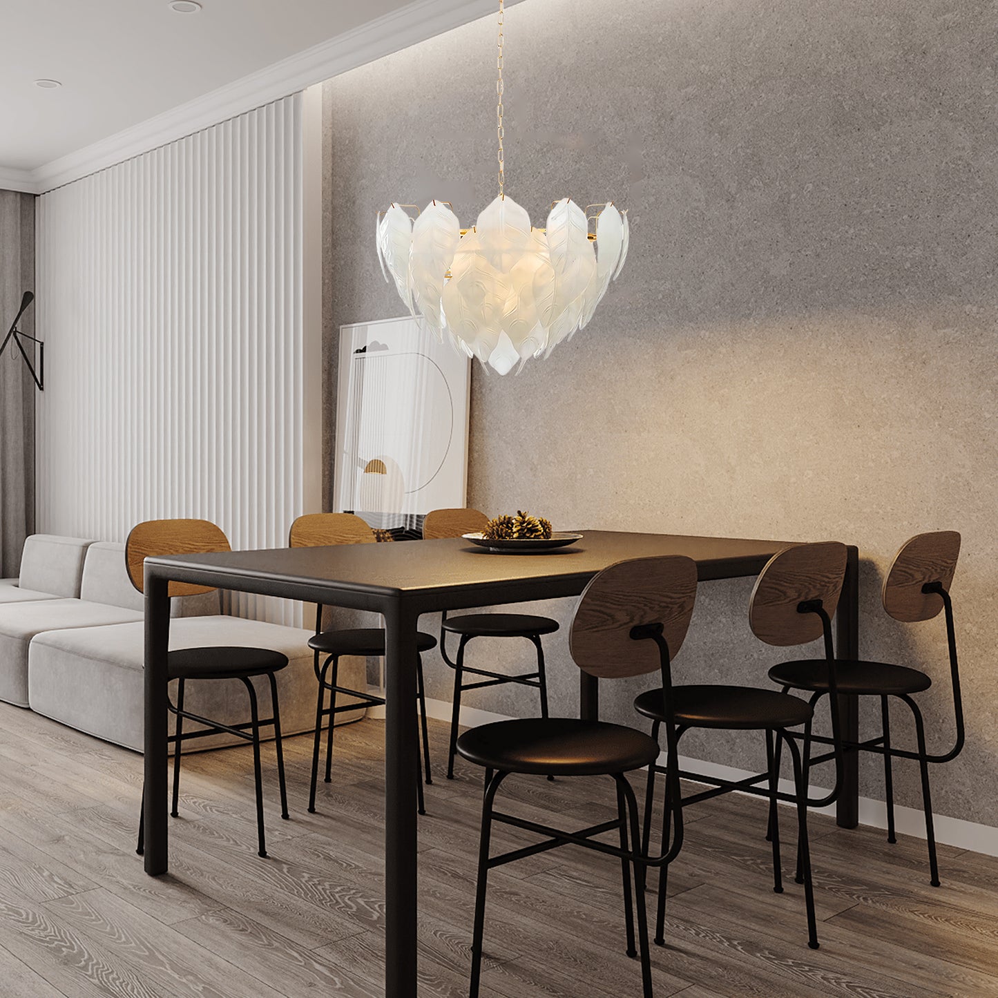 Novida Glass Chandelier