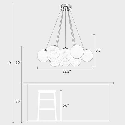 Nubo Glass Chandelier