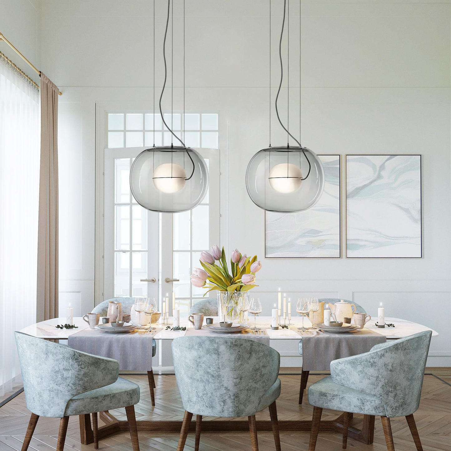 Orb Glass Pendant Light