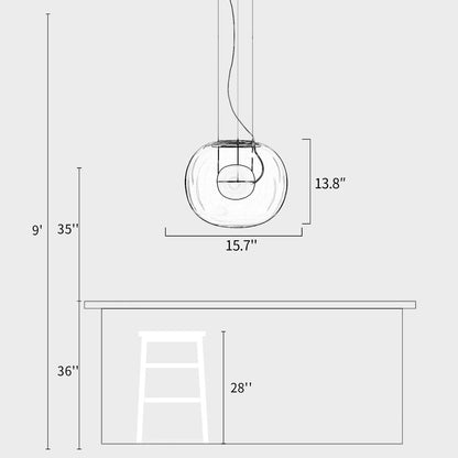 Orb Glass Pendant Light