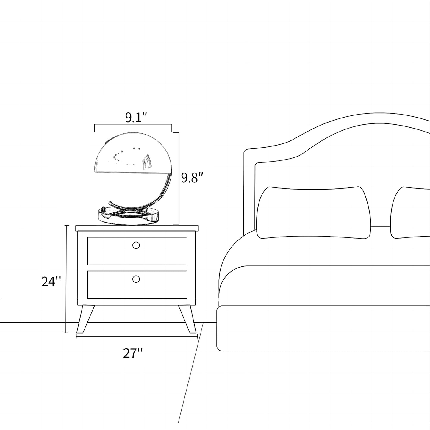 Orli Pudding Table Lamp