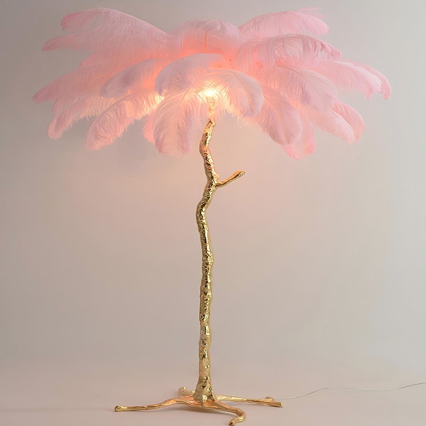 Ostrich Feather Floor Lamp