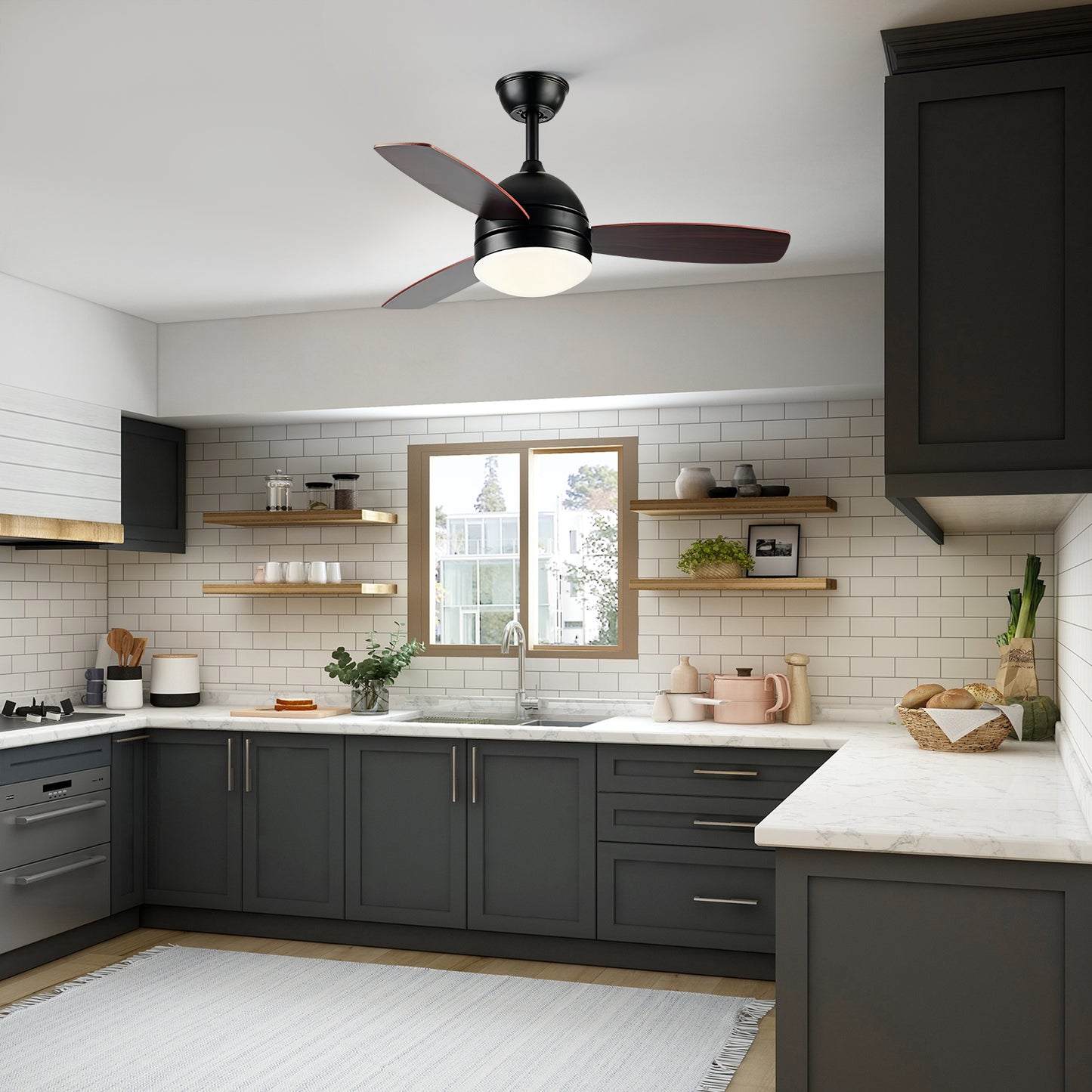 Pastel Fan Chandelier