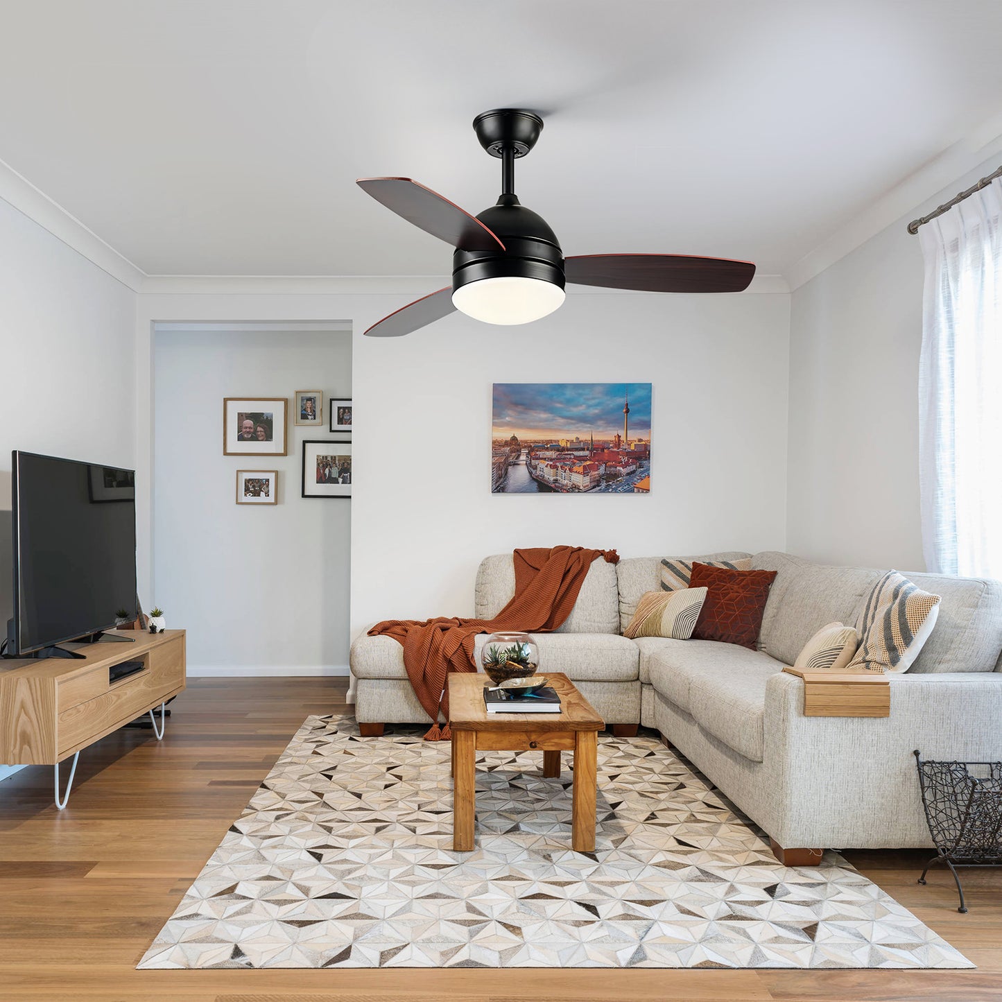 Pastel Fan Chandelier