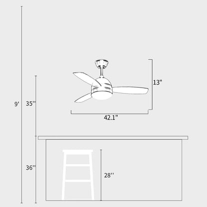 Pastel Fan Chandelier