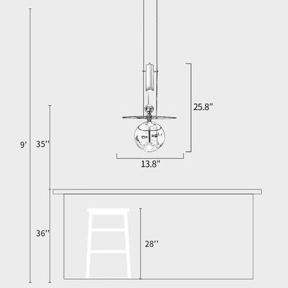 Perfume Bottle Pendant Lamp