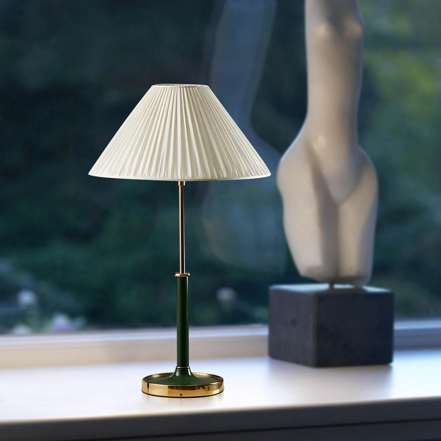 Pleated Shade Table Lamp