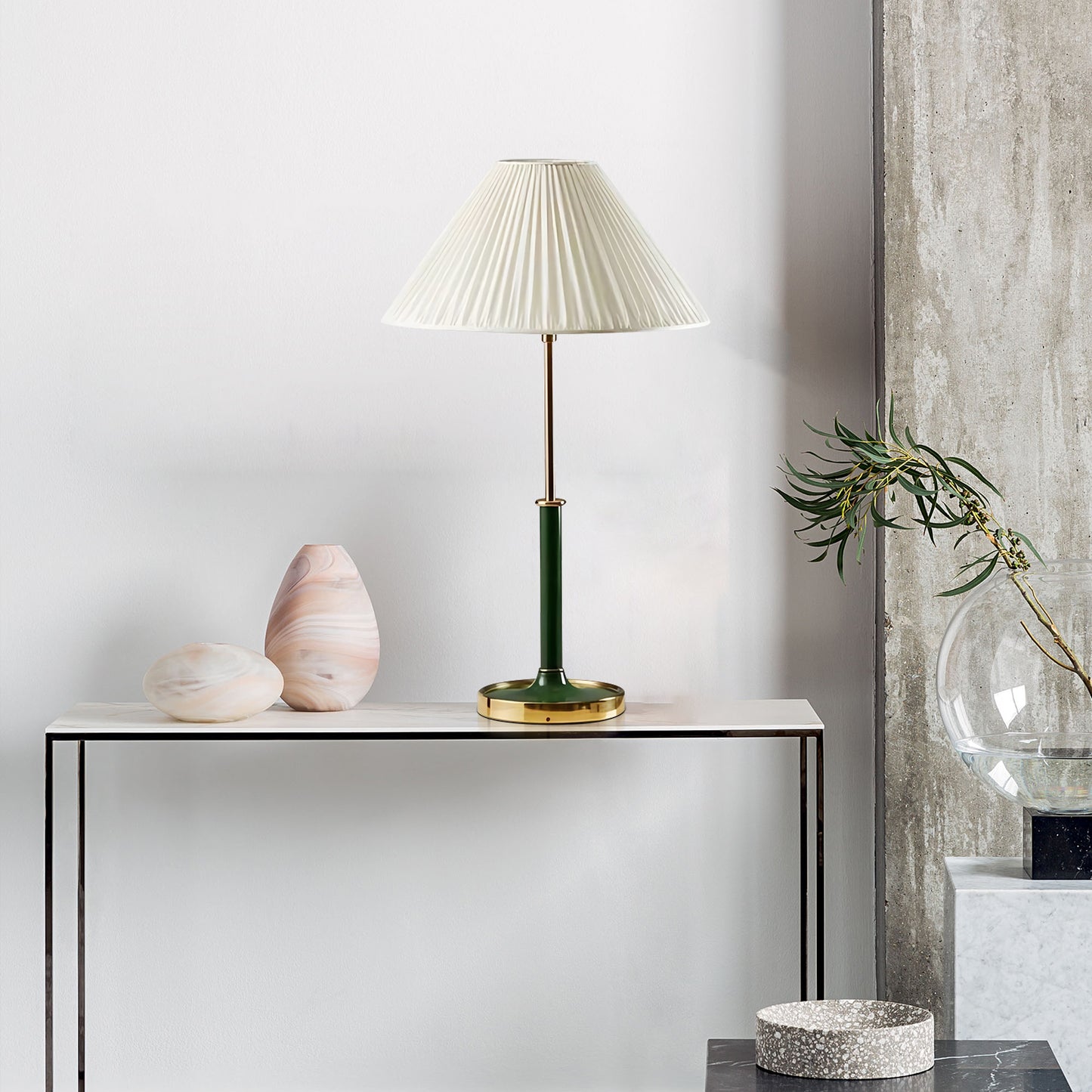 Pleated Shade Table Lamp