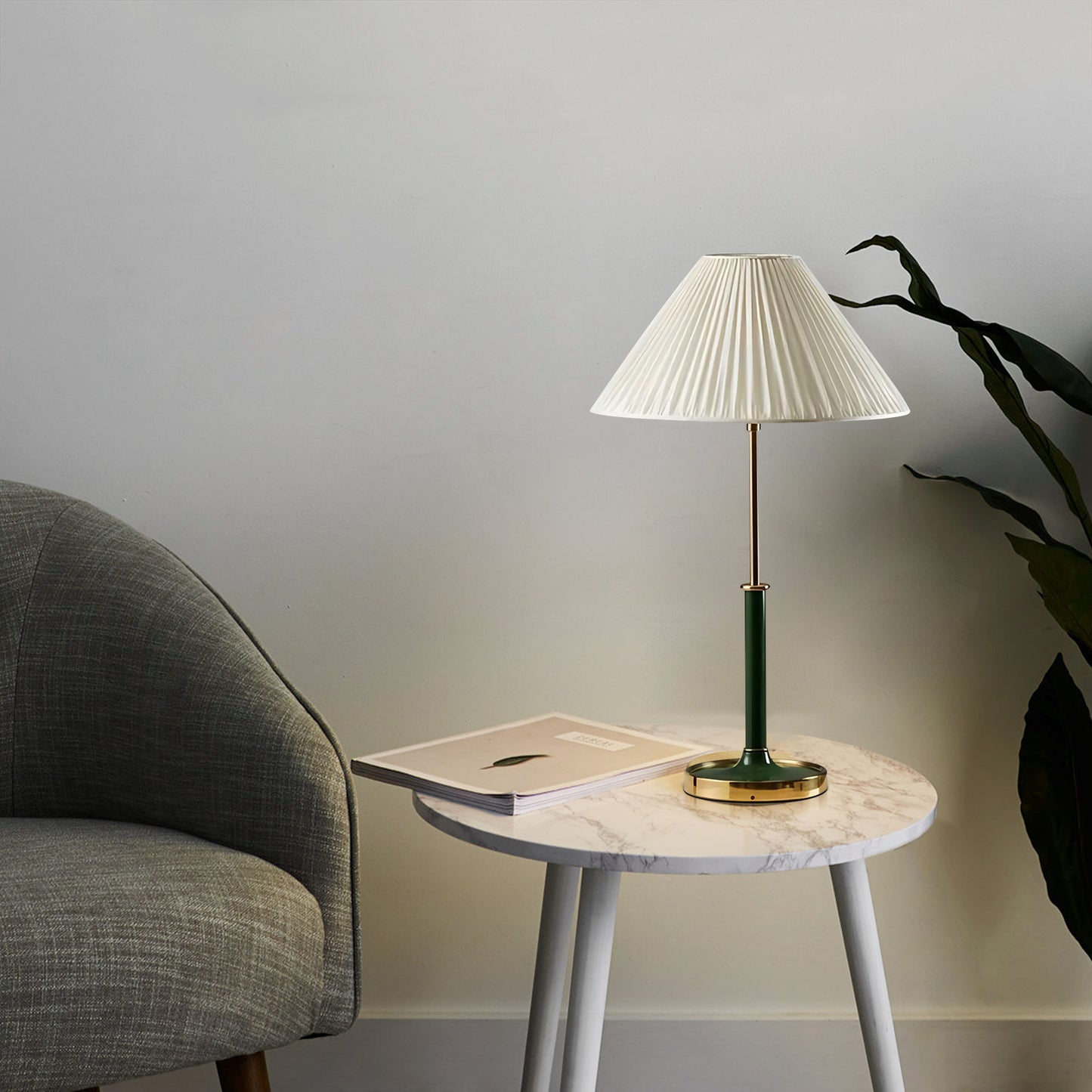 Pleated Shade Table Lamp