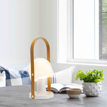 Portable Wooden Handle Table Lamp