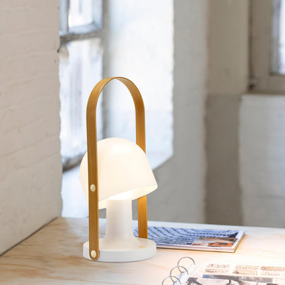 Portable Wooden Handle Table Lamp