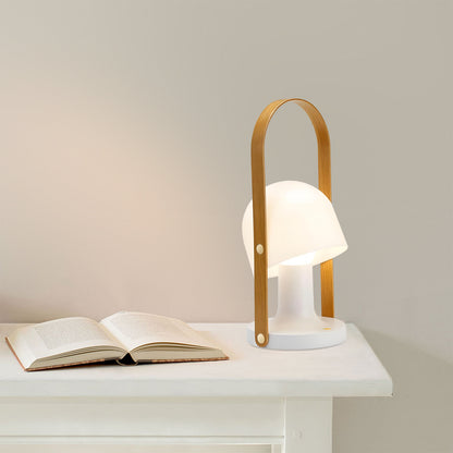 Portable Wooden Handle Table Lamp