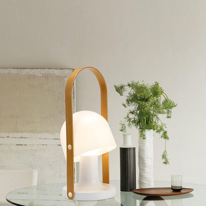 Portable Wooden Handle Table Lamp
