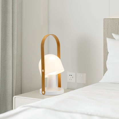 Portable Wooden Handle Table Lamp