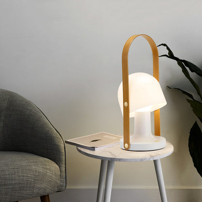 Portable Wooden Handle Table Lamp